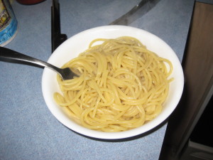 spaghetti oil and garlic